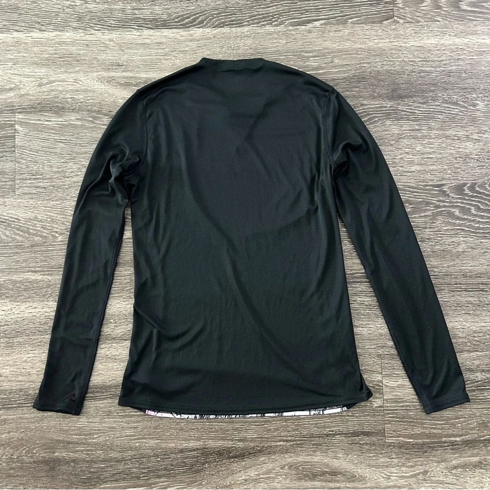 Hot Chillys Sub Print Long Sleeve Base Layer Top Shirt Women’s L Artsy Outdoor - Picture 4 of 7